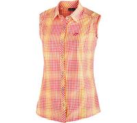 MAIER SPORTS Damen Bluse PALOMA Da-Bluse o. Arm (3000500RE) 42 melon red/orange check