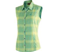 MAIER SPORTS Damen Bluse PALOMA Da-o. Arm (541910) 38 green check