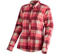 Maier Sports Damen Kendra Bluse, red Check, XL