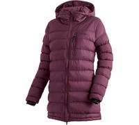 Funktionsmantel MAIER SPORTS "Lomnica Coat W", Damen, Gr. 38, lila (purpurviolett), 100% Polyamid, Mäntel, Damen Mantel, leichtes Primaloft Material, 3 RV-Taschen und Kapuze (47535654-38) purpurviolet