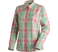 Funktionsbluse MAIER SPORTS "Nanni", Damen, Gr. 36, canary, 85% Polyester, 15% Viskose, Blusen, Damen Bluse, langarm Karobluse für Outdoor und Freizeit (11396848-36) canary
