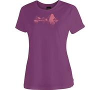 T-Shirt MAIER SPORTS "Tilia Pique W", Damen, Gr. 42, lila (purpurviolett), 100% Polyester, Rundhals, Shirts T-Shirt, Damen Kurzarmshirt, leichtes Sommer Funktionsshirt, Rundhals, Reg Fit (17302448-42)