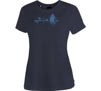 T-Shirt MAIER SPORTS "Tilia Pique W", Damen, Gr. 44, blau (dunkelblau), 100% Polyester, Rundhals, Shirts T-Shirt, Damen Kurzarmshirt, leichtes Sommer Funktionsshirt, Rundhals, Reg Fit (41649219-44) du