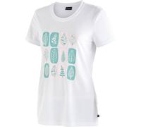 MAIER SPORTS Damen Shirt Waltraut Print Da-Shirt 1/2 Arm (252316) 38 white/pri leaves