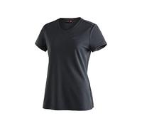 Maier Sports Damen T-Shirt Trudy (M10900) einfarbig Kurzarm Piqué schwarz Größe 40