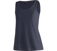 Maier Sports Petra, Ärmelloses Damen T-Shirt, Outdoorshirt mit Rundhals für Wandern und Freizeit, dryprotec Technologie, Atmungsaktiv, NFC-Chip für einfaches Recycling, Dunkelblau, 42
