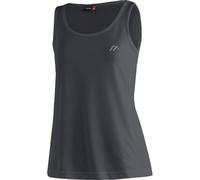 Maier Sports Petra, Ärmelloses Damen T-Shirt, Outdoorshirt mit Rundhals für Wandern und Freizeit, dryprotec Technologie, Atmungsaktiv, NFC-Chip für einfaches Recycling, Schwarz, 52