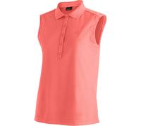 Poloshirt MAIER SPORTS "Ulrike sleeveless", Damen, Gr. 36, rosa (altrosa), 100% Polyester, Shirts, Damen Funktionsshirt, ärmelloses Freizeitshirt, Regular Fit (22462237-36) altrosa