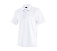 Maier Sports Funktionspoloshirt "Ulrich" in Weiß - 62% | Größe S | Herren Sportshirts