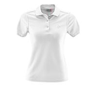 Maier Sports Ulrike, Damen Poloshirt, Leichtes Piqué-Funktionspoloshirt für Wandern und Freizeit, dryprotec Technologie, Atmungsaktiv, NFC-Chip für einfaches Recycling, Weiß, 34
