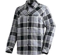 Funktionshemd MAIER SPORTS "Camquadri M", Herren, Gr. 50, Normalgrößen, kieselgrau, OBERSTOFF 1: 57% BAUMWOLLE, 43% VISKOSE; OBERSTOFF 2: 100% POLYESTER, Hemden, wattiertes Herren Hemd warmes Fleecema