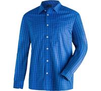 MAIER SPORTS Herren Hemd Mats L/S He-Hemd 1/1 Arm el. (3000175RE) 58 blue / brown check M20066