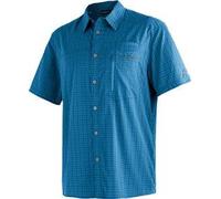 MAIER SPORTS Herren Hemd Mats S/S blue check - Gr. - 50