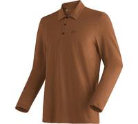 Maier Sports M LONG PIQUE POLO - rustic amber / M / Normal - Regular Fit