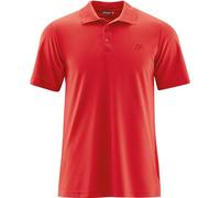 Poloshirt MAIER SPORTS "Ulrich", Herren, Gr. M, rot, 100% Polyester, Rundhals, Shirts, Herren Polo kurzarm, leichtes Shirt, Funktionsshirt mit Kragen Reg Fit (90315448-M) rot