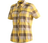 Maier Sports W Kendra S/s Damen Hemden - Yellow Check - 40