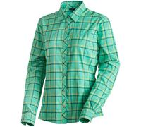 Maier Sports Kendra L/s W Langarmhemd 34 Green Check