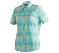 Maier Sports Kendra S/S W Turquoise Check - 40
