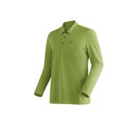 Langarm-Poloshirt MAIER SPORTS "Long Pique Polo M", Herren, Gr. S, grasgrün, 60% Baumwolle, 40% Polyester, Rundhals, Shirts Langarm-Poloshirt (54888741-S)