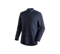 Funktionshemd MAIER SPORTS "Magos L/S M", Herren, Gr. 50, Normalgrößen, blau (dunkelblau), 94% Polyester (recycelt); 6% Elasthan, Langarm, Hemden, Herren Hemd langarm, atmungsaktives Freizeithemd, Tai