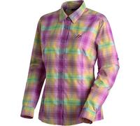 Maier Sports Nanni Frauen Funktionsbluse - 44 - lilac-berry-yellow-check