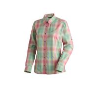 Funktionsbluse MAIER SPORTS "Nanni", Damen, Gr. 48, canary, 85% Polyester, 15% Viskose, Blusen, Damen Bluse, langarm Karobluse für Outdoor und Freizeit (11396848-48) canary