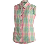 Maier Sports Paloma Frauen Outdoorbluse - 44 - pink-muslin-green-check