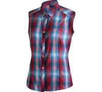 Maier Sports Outdoorbluse Paloma Frauen Salsa-Blue Aster-Check Größe 38