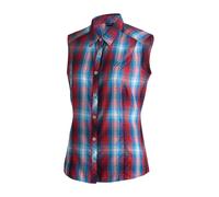 Maier Sports Paloma Frauen Outdoorbluse - 36 - salsa-blue aster-check