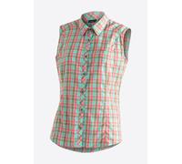 Maier Sports Paloma Frauen Outdoorbluse - 52 - green lightblue red check