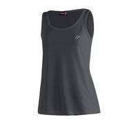 Maier Sports Petra, Ärmelloses Damen T-Shirt, Outdoorshirt mit Rundhals für Wandern und Freizeit, dryprotec Technologie, Atmungsaktiv, NFC-Chip für einfaches Recycling, Schwarz, 38