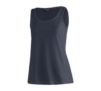 Maier Sports Petra, Ärmelloses Damen T-Shirt, Outdoorshirt mit Rundhals für Wandern und Freizeit, dryprotec Technologie, Atmungsaktiv, NFC-Chip für einfaches Recycling, Dunkelblau, 38