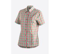Maier Sports Philina Frauen Outdoorbluse - 40 - green lightblue red check