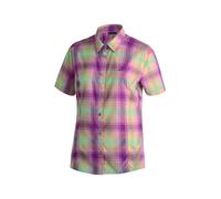 Maier Sports Philina Frauen Outdoorbluse - 54 - lilac-berry-yellow-check