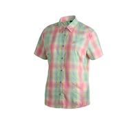 Funktionsbluse MAIER SPORTS "Philina", Damen, Gr. 54, canary, 85% Polyester, 15% Viskose, Blusen, Damen Bluse, leichte Kurzarmbluse, Blusen-Shirt, Karobluse, Reg Fit (48108242-54) canary