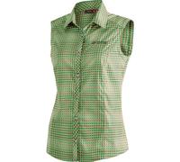 Maier Sports Sana Sleeveless green / rose check (M20057) 44