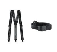 Maier Sports Suspender, Hosenträger für Erwachsene, ideal für Skihose oder Schneehose & Unisex Gürtel Eco für Outdoor und Wandern, black, 2