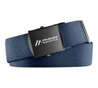 Maier Sports Tech Belt, Gürtel, Bequemer Outdoorgürtel mit Koppelschließe für Männer und Frauen, Extrem leicht, Stufenlos verstellbar, Perfekter Sitz, Blau, 1 (110 cm)