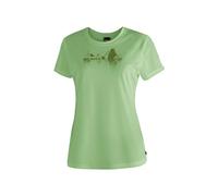 T-Shirt MAIER SPORTS "Tilia Pique W", Damen, Gr. 38, grün (hellgrün), 100% Polyester, Rundhals, Shirts T-Shirt, Damen Kurzarmshirt, leichtes Sommer Funktionsshirt, Rundhals, Reg Fit (10511428-38) hell