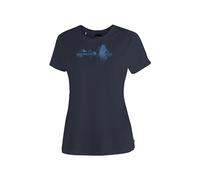 T-Shirt MAIER SPORTS "Tilia Pique W", Damen, Gr. 44, blau (dunkelblau), 100% Polyester, Rundhals, Shirts T-Shirt, Damen Kurzarmshirt, leichtes Sommer Funktionsshirt, Rundhals, Reg Fit (41649219-44) du
