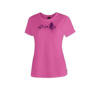 Maier Sports Tilia Pique W, Damen T-Shirt, Funktionsshirt mit Rundhals für Wandern und Freizeit, dryprotec Technologie, Atmungsaktiv, NFC-Chip für einfaches Recycling, Pink, 40