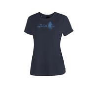 T-Shirt MAIER SPORTS "Tilia Pique W", Damen, Gr. 44, blau (dunkelblau), 100% Polyester, Rundhals, Shirts T-Shirt, Damen Kurzarmshirt, leichtes Sommer Funktionsshirt, Rundhals, Reg Fit (41649219-44) du