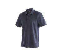Maier Sports Ulrich, Herren Poloshirt, Leichtes Piqué-Funktionspoloshirt für Wandern und Freizeit, dryprotec Technologie, Atmungsaktiv, NFC-Chip für einfaches Recycling, Dunkelblau, 3XL