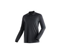 Maier Sports Ulrich L/S Männer Poloshirt - XXL - black
