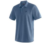 Maier Sports Ulrich, Herren Poloshirt, Leichtes Piqué-Funktionspoloshirt für Wandern und Freizeit, dryprotec Technologie, Atmungsaktiv, NFC-Chip für einfaches Recycling, Blau, XXL