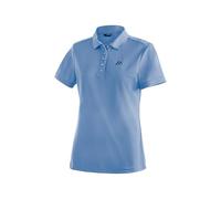 Funktionsshirt MAIER SPORTS "Ulrike", Damen, Gr. 42, blau (pastellblau), 100% Polyester, Rundhals, Shirts Funktionsshirt, Damen Polo, pique Poloshirt, schnelltrocknendes Outdoor-Shirt (61417630-42) pa
