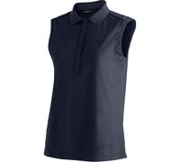 Maier Sports Damen Poloshirt Ulrike Sleeveless – ärmelloses, atmungsaktives Piqué – Night Sky
