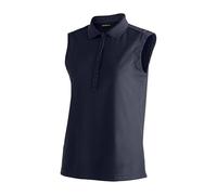 Maier Sports Damen Polo-Shirt Ulrike ärmellos Blau Größe L