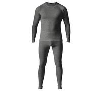 Maier Sports Adrian, Herren Wäsche-Set, Hochwertiges Wäsche-Set für kalte Wintertage beim Skifahren oder eisige Wandertouren, dryprotec Technologie, Atmungsaktiv, Grau, M