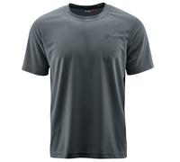 Maier Sports Walter, Herren T-Shirt, Funktionsshirt mit Rundhals für Wandern und Freizeit, dryprotec Technologie, Atmungsaktiv, NFC-Chip für einfaches Recycling, Grau, XL